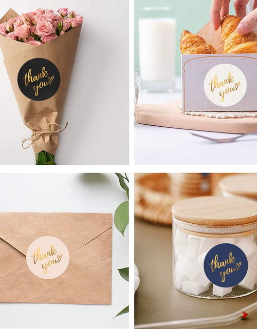 Load image into Gallery viewer, 50-500Pcs 1Inch Blue Thank You Stickers for Envelope Sealing Labels Stationery Supplies Handmade Wedding Gift Decoration Sticker
