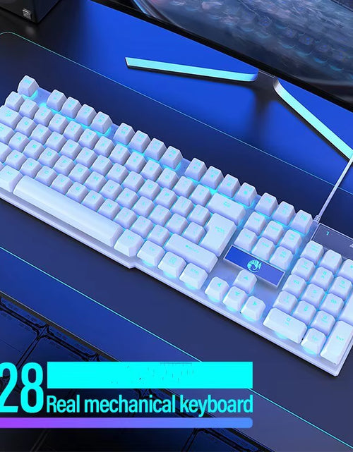 Load image into Gallery viewer, Computer Keyboard Waterproof Portable Gaming Keyboard Backlit Ergonomics Colorful Keyboard Computer Accessories 104 Keys Usb
