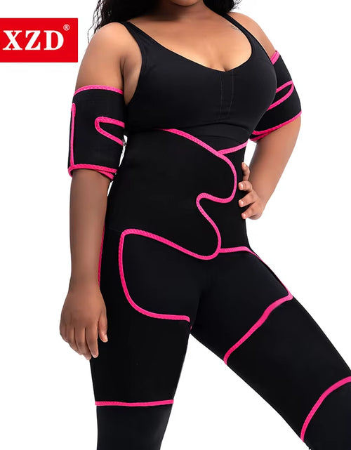 Load image into Gallery viewer, New Sauna Waist Trainer Corset Sports Abdomen Belt Thigh Shapers Forming Workout Fitness Tummy Control Strap Slimming
