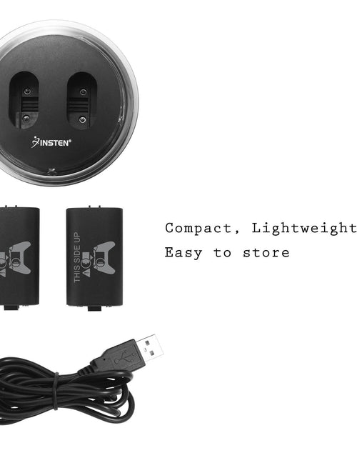 Load image into Gallery viewer, 2-Pack Rechargeable Batteries Compatible with Xbox Series X, Series S, and Xbox One - Comes with 2 2800Mah Batteries and Charging Station - Smart LED Indicator
