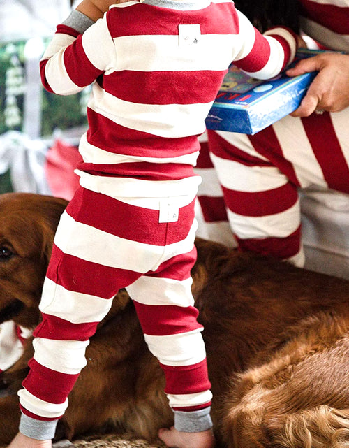 Load image into Gallery viewer, New Christmas Family Pajamas Set Long Sleeve Tops with Pants for Women Men Stripe Design Christmas Sleepwear Set Pyjama Femme
