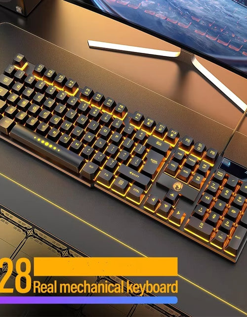 Load image into Gallery viewer, Computer Keyboard Waterproof Portable Gaming Keyboard Backlit Ergonomics Colorful Keyboard Computer Accessories 104 Keys Usb
