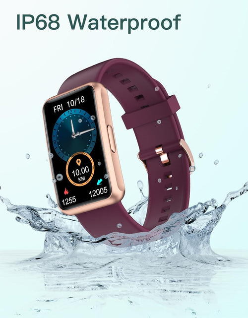 Load image into Gallery viewer, Fitness Tracker No Bluetooth No APP No Phone Needed, Fitness Watch for Men Women Parents IP68 Waterproof with Full Touch Screen Steps Calories Counter Sleep Tracker Alarm Clocks (Purple)
