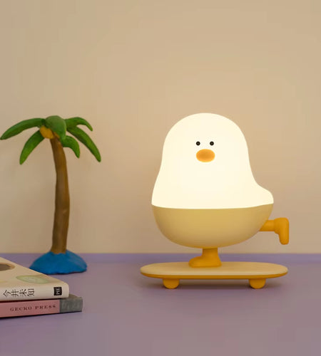 Eggshell Chicken Night Light Cartoon LED Light Bedroom Children Touch Adjustable Light Rechargeable Warm Light Atmosphere Light