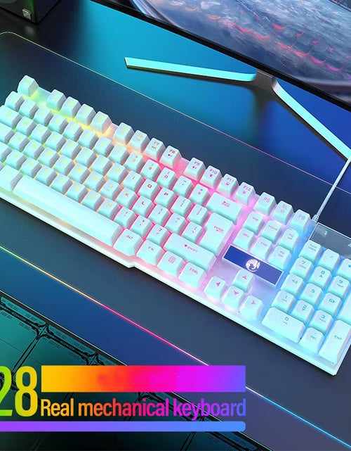 Load image into Gallery viewer, Computer Keyboard Waterproof Portable Gaming Keyboard Backlit Ergonomics Colorful Keyboard Computer Accessories 104 Keys Usb
