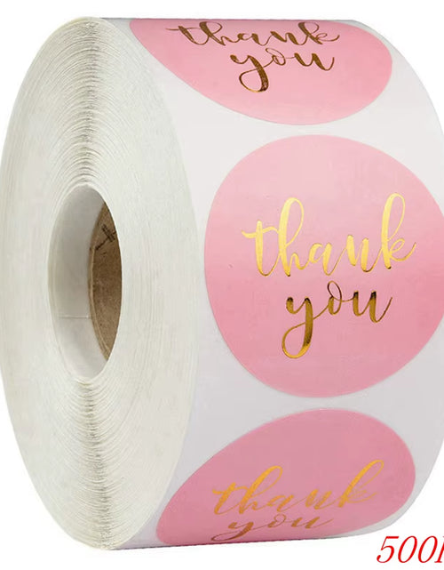 Load image into Gallery viewer, 50-500Pcs 1Inch Blue Thank You Stickers for Envelope Sealing Labels Stationery Supplies Handmade Wedding Gift Decoration Sticker
