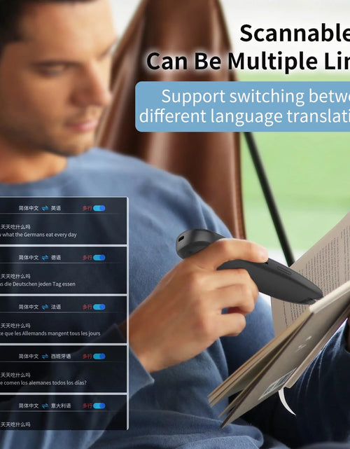 Load image into Gallery viewer, Language Translator Device for Dyslexia,Reader Pen Translation Scanner Dictionary Pen- AI Voice &amp; Camera Translators -Real-Time All Foreign Languages Travel &amp; Business,Learning,Meeting
