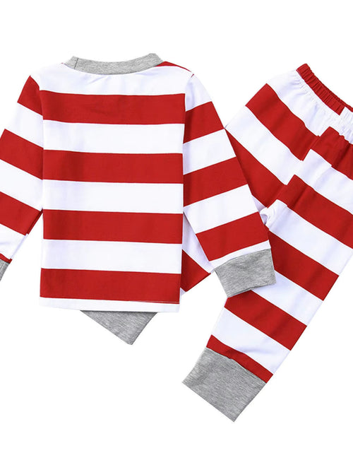 Load image into Gallery viewer, New Christmas Family Pajamas Set Long Sleeve Tops with Pants for Women Men Stripe Design Christmas Sleepwear Set Pyjama Femme
