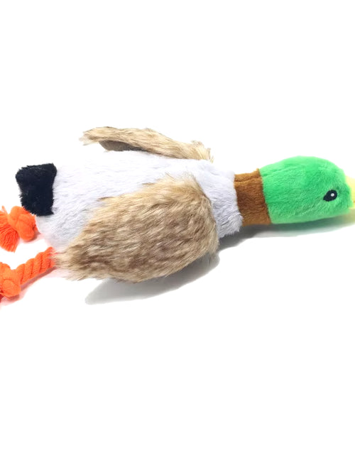 Load image into Gallery viewer, Cute Plush Duck Sound Pet Toys Stuffed Squeaky Animal Squeak Dog Toy Cleaning Tooth Dog Chew Rope Toys Pet Dog Accessories Toys
