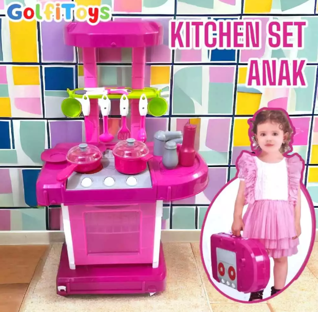 Juguete Cocina Infantil Luces Y Sonido Estilo Maleta