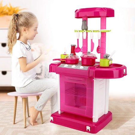 Juguete Cocina Infantil Luces Y Sonido Estilo Maleta