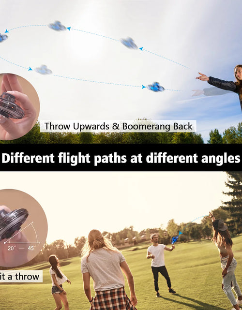 Load image into Gallery viewer, Flying Spinner Mini Drone, Mini Flying Ball Toys,With 360 Fly Rotating UFO Fun Toy LED Light Flying Fidget Spinner Orb for Girls Boys Adult Indoor Outdoor,Blue
