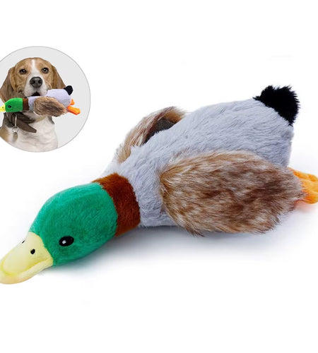 Cute Plush Duck Sound Pet Toys Stuffed Squeaky Animal Squeak Dog Toy Cleaning Tooth Dog Chew Rope Toys Pet Dog Accessories Toys