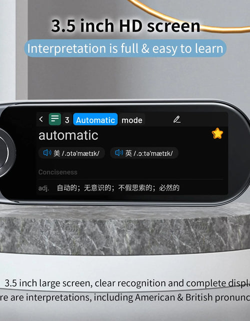 Load image into Gallery viewer, Language Translator Device for Dyslexia,Reader Pen Translation Scanner Dictionary Pen- AI Voice &amp; Camera Translators -Real-Time All Foreign Languages Travel &amp; Business,Learning,Meeting
