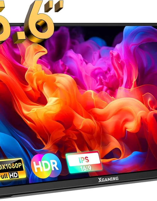 Load image into Gallery viewer, 15.6'' Portable Monitor, 1080P FHD IPS Laptop Monitor with Case (Black)
