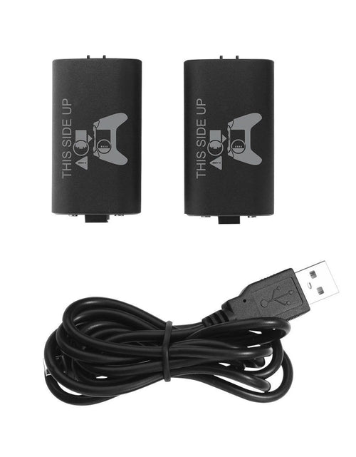 Load image into Gallery viewer, 2-Pack Rechargeable Batteries Compatible with Xbox Series X, Series S, and Xbox One - Comes with 2 2800Mah Batteries and Charging Station - Smart LED Indicator
