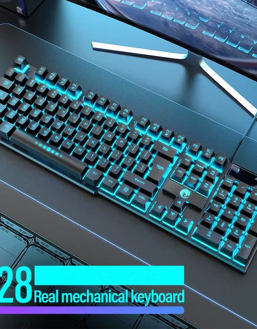 Load image into Gallery viewer, Computer Keyboard Waterproof Portable Gaming Keyboard Backlit Ergonomics Colorful Keyboard Computer Accessories 104 Keys Usb
